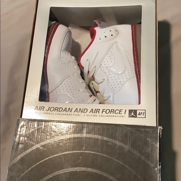 AJF 6 5/8th whit/varsity red-stealth - Picture 1 of 8